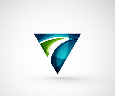 soyut geometrik şirket logosu
