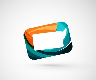 soyut geometrik şirket logosu