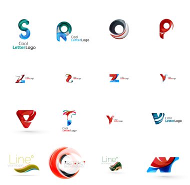 Evrensel şirket logosu fikirler kümesi,