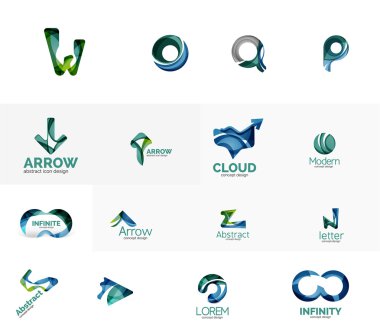 Evrensel şirket logosu fikirler kümesi,