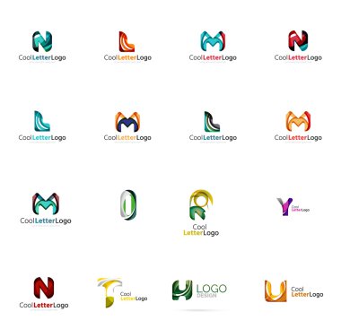 Evrensel şirket logosu fikirler kümesi,