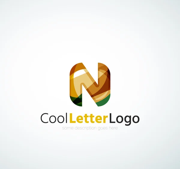 Lettera azienda logo — Foto Stock