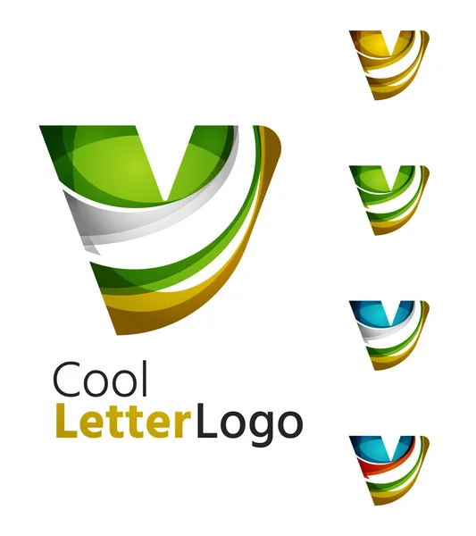 V letter company logos. — Stock Photo, Image