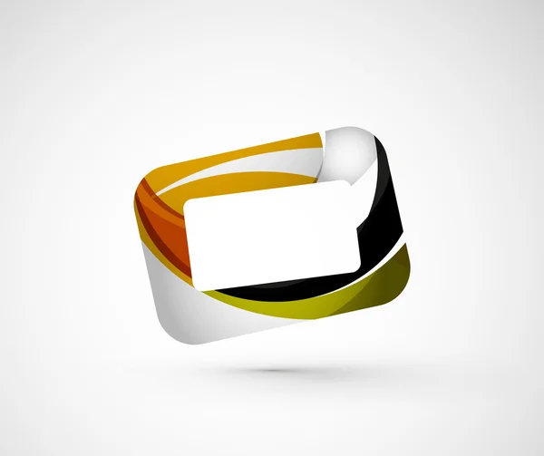 Logo firmy geometryczne streszczenie — Zdjęcie stockowe