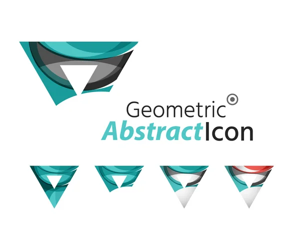 Abstraktní geometrická firemní logo — Stock fotografie