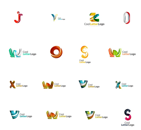 Set of universal company logo ideas, — Stock Photo, Image