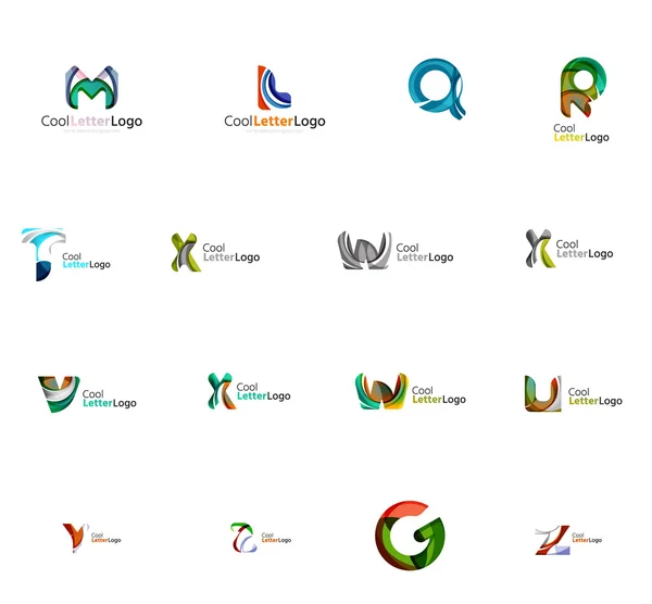 Set of universal company logo ideas, — Stock Photo, Image