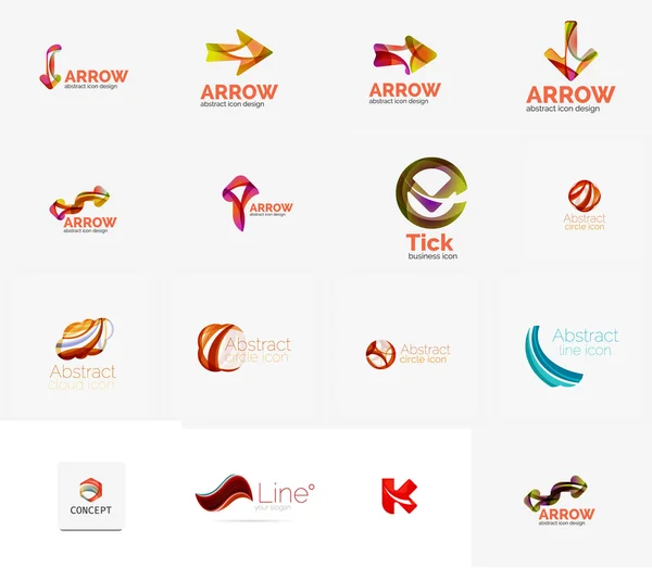 Conjunto de ideias de logotipo da empresa universal , — Fotografia de Stock