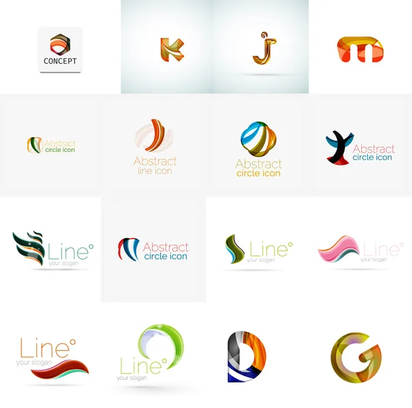 Set of universal company logo ideas, — Stock Photo, Image