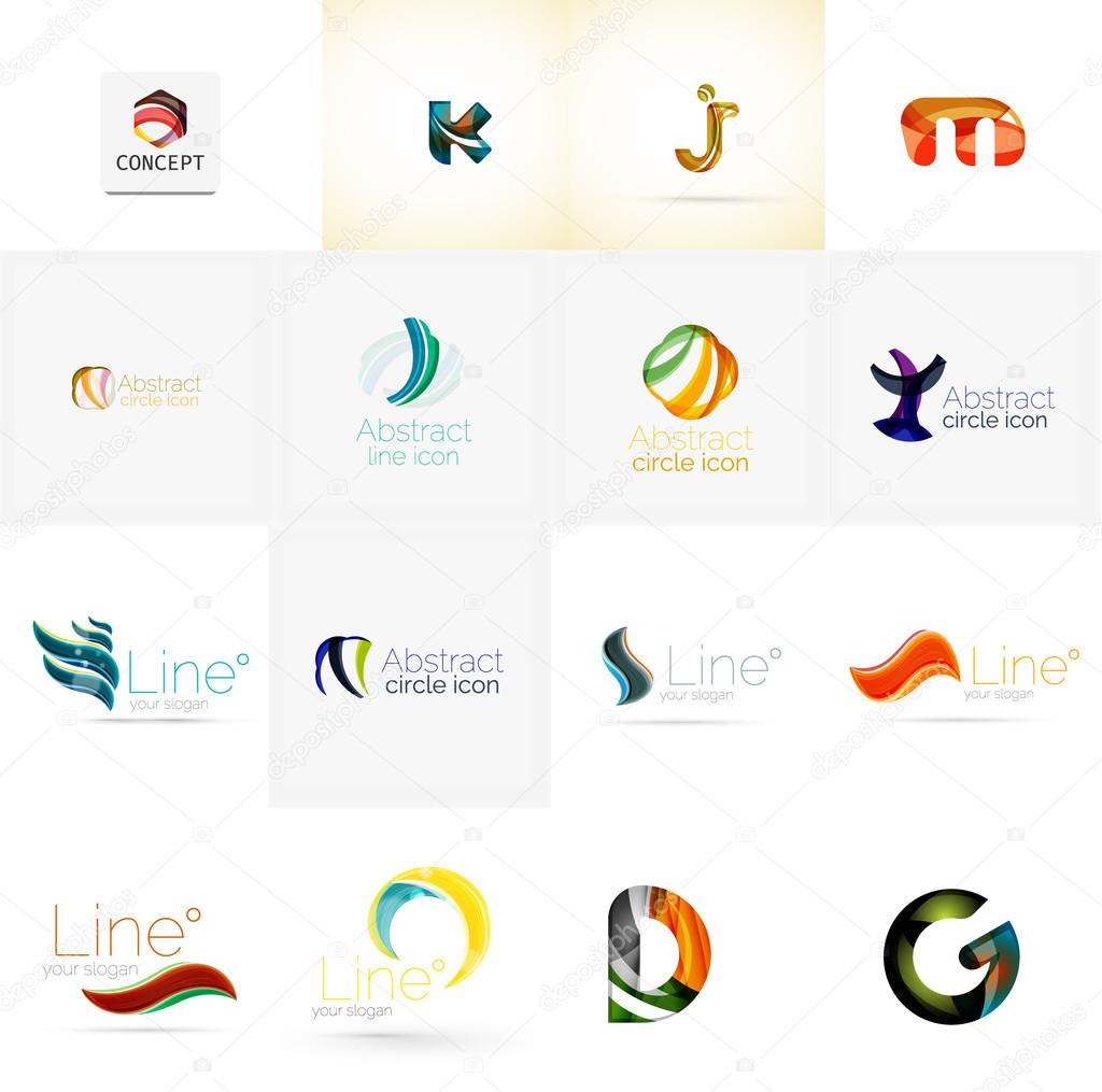 Set of universal company logo ideas,