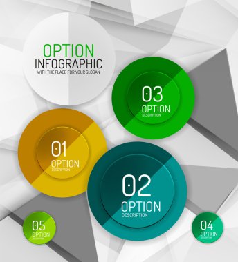 iş soyut infographics şablonu