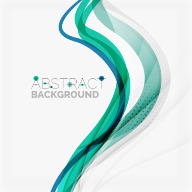 mavi ve yeşil renk soyut dalgalar