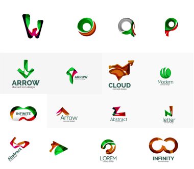 Evrensel şirket logosu fikirler kümesi,