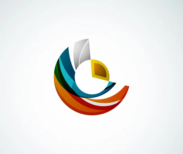 Istatistik şirket logo tasarımı. — Stok Vektör
