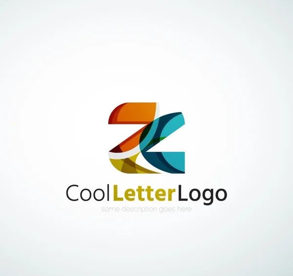 Letra logo de la empresa — Vector de stock