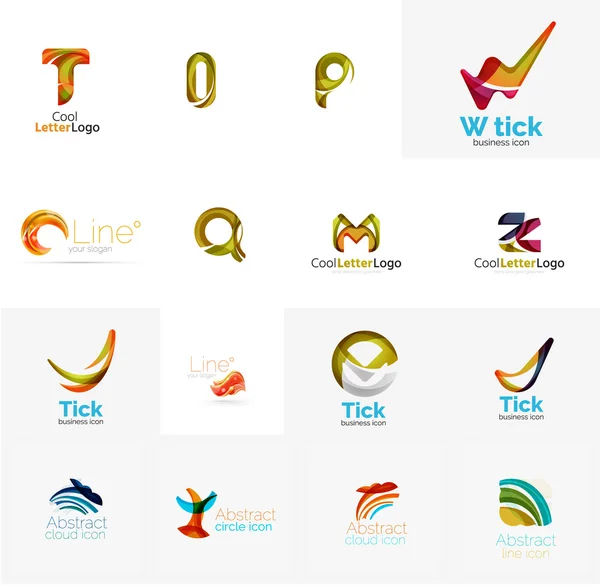 Ensemble d'idées de logo universel d'entreprise — Image vectorielle