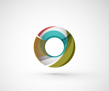 soyut geometrik şirket logosu yüzük,