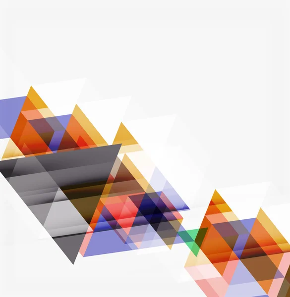 Abstrakter geometrischer Hintergrund. Moderne sich überlappende Dreiecke — Stockvektor