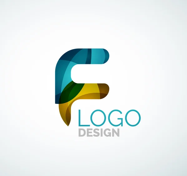 Logotipo de letra vectorial — Vector de stock