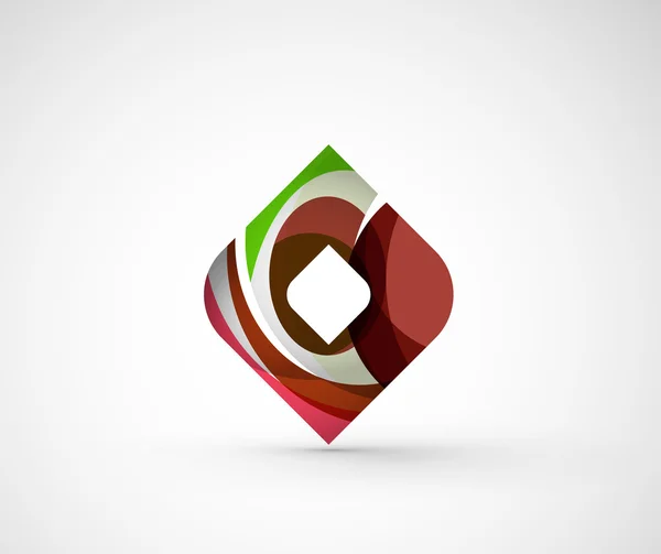 Soyut geometrik şirket logosu — Stok Vektör