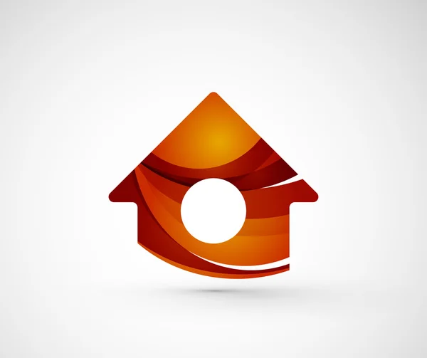 Abstrato logotipo da empresa geométrica casa , —  Vetores de Stock