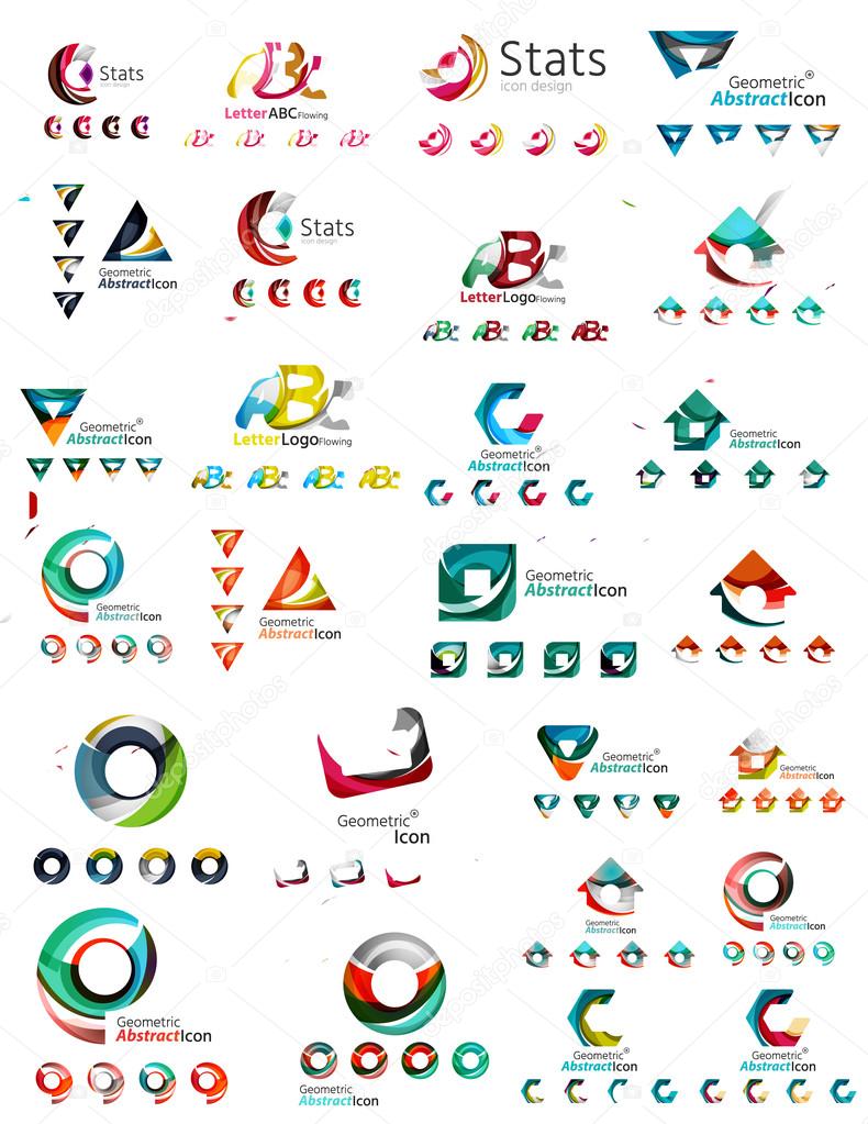 company logo mega collection — Stock Vector © akomov 75534021