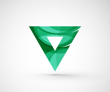 soyut geometrik şirket logosu üçgen