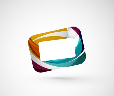 soyut geometrik şirket logosu çerçeve,