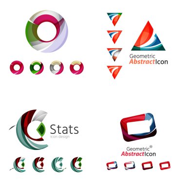 geometrik şekiller - iş Amblemler