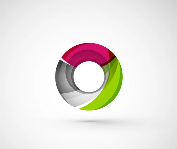 Abstraktní geometrická společnosti logo prstenec — Stockový vektor