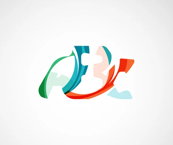 Logo de la empresa Abc. Ilustración vectorial . — Archivo Imágenes Vectoriales