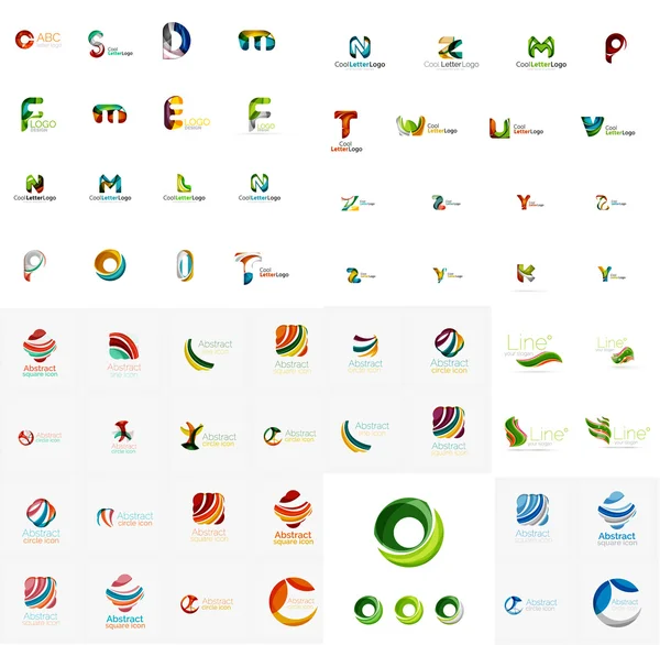 Bedrijf logo mega collectie — Stockvector