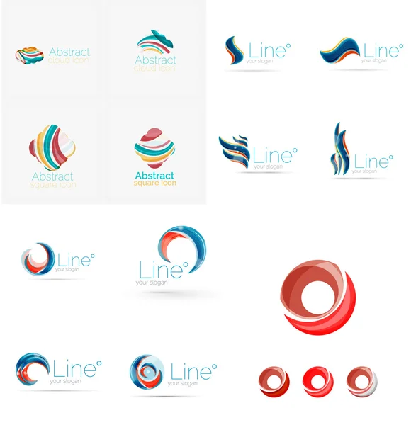 Ícones do logotipo círculo — Vetor de Stock