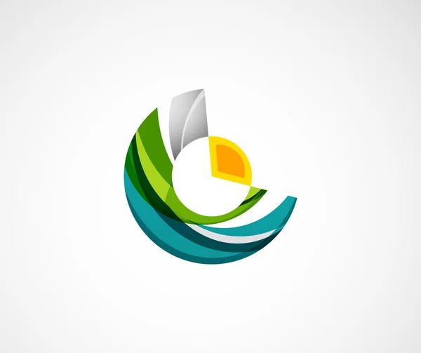 Design de logotipo da empresa de estatísticas. Ilustração vetorial . — Vetor de Stock