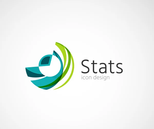 Statistieken bedrijf logo ontwerp. vectorillustratie. — Stockvector