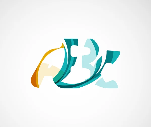 Logo de la empresa Abc. Ilustración vectorial . — Vector de stock