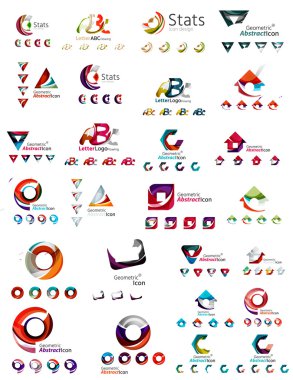 soyut şirket logosu mega toplama