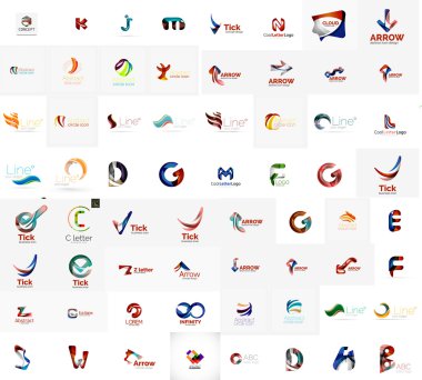 soyut şirket logosu mega toplama