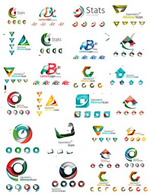 soyut şirket logosu mega toplama