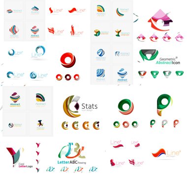 soyut şirket logosu mega toplama