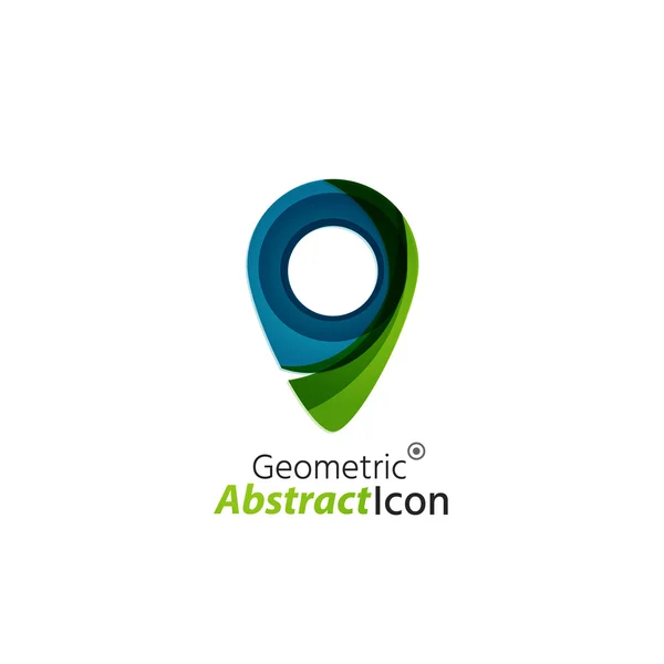 Emblema corporativo de negócios geométricos abstratos — Vetor de Stock