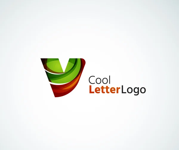 Logotipo de letra vectorial — Vector de stock