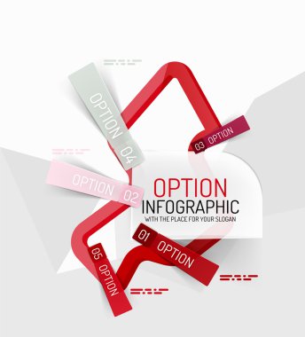 renkli taze etiket infographics