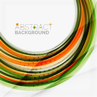 turuncu ve yeşil dalga çizgili Tema,