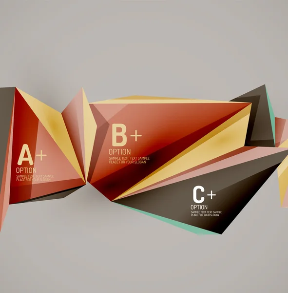 Formas geométricas en el aire . — Vector de stock