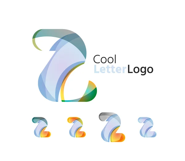 Set of abstract Z letter company logos. — Stock Vector