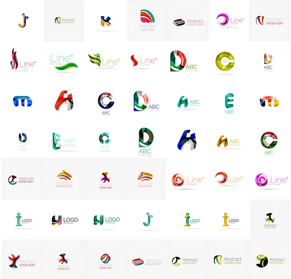 Grande entreprise logo collection . — Image vectorielle