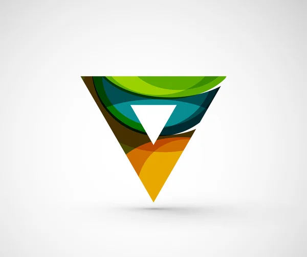 Abstrato geométrico logotipo da empresa triângulo — Vetor de Stock