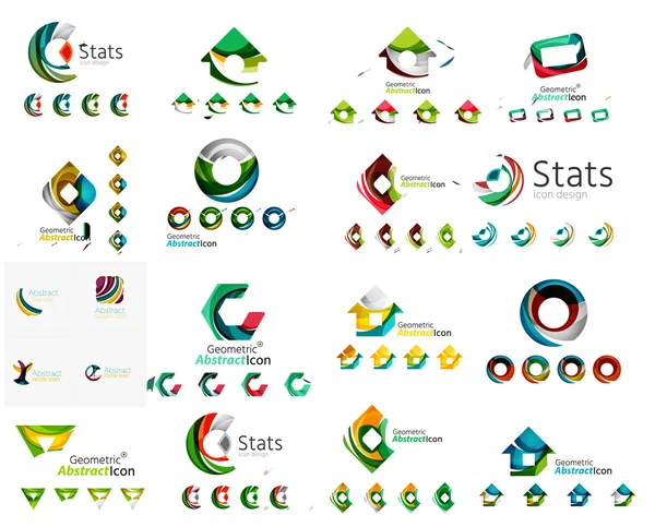 Emblèmes commerciaux abstraits — Image vectorielle