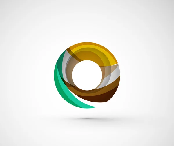 Anillo de logotipo de la empresa geométrica abstracta — Vector de stock